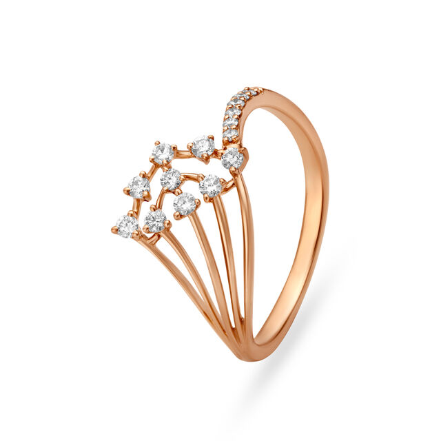 Lavish Eye-Motif Diamond Finger Ring,,hi-res image number null