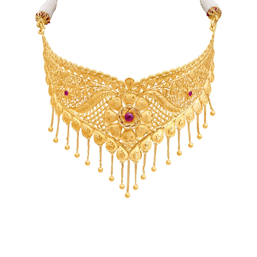 Choker necklace shop in senco gold