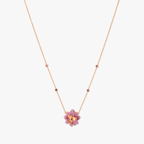 Blossom Trail Tourmaline Pendant with Chain