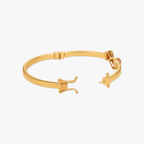 Ribbon Blush Gold Bangle
