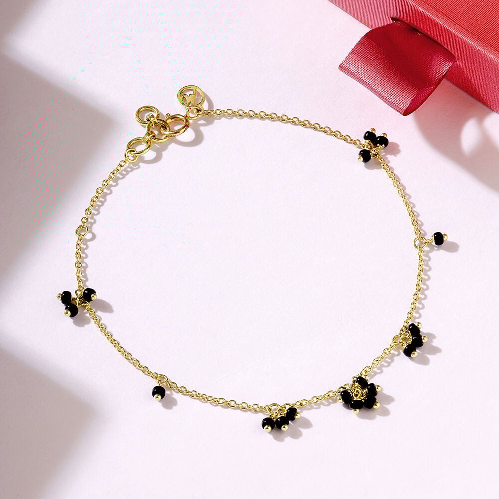 Tanishq black sales beads bracelet