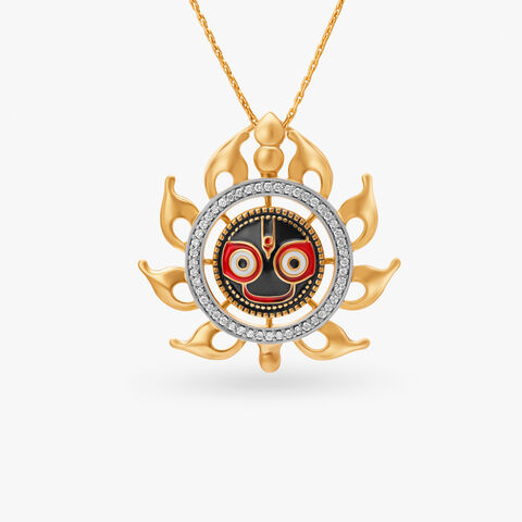 Neel Chakra Lord Jagannath Diamond Pendant