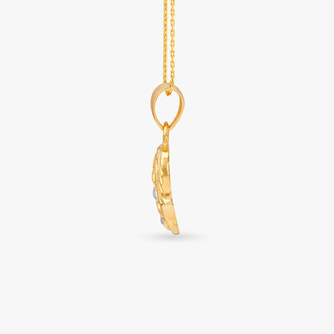 Ethereal Charm Gold Pendant
