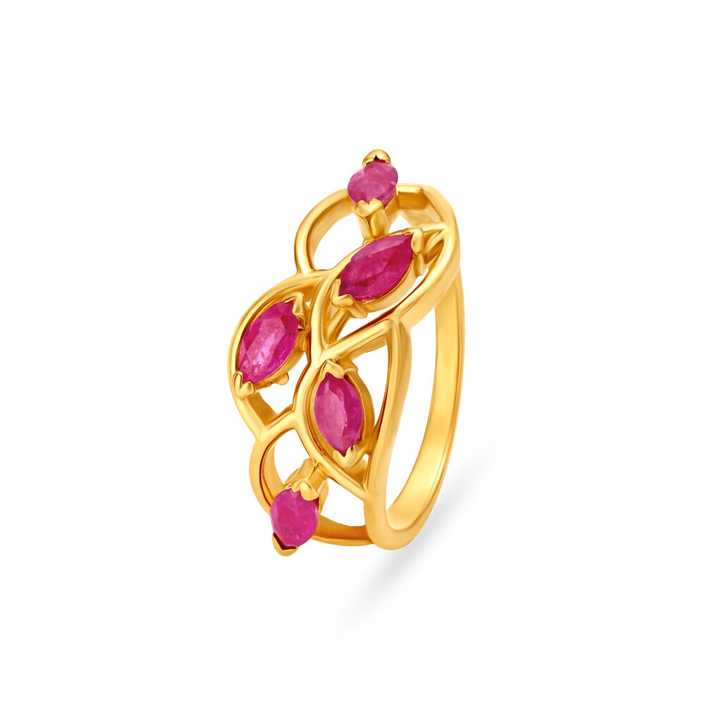 Ruby ring tanishq clearance