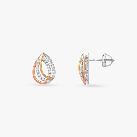 Luminous Layers Diamond Stud Earrings