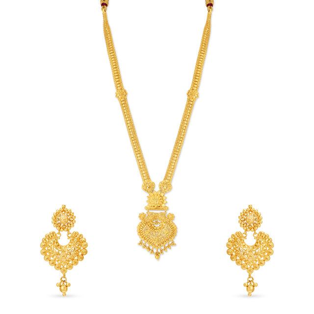 Glamorous Traditional Gold Sita Haar,,hi-res image number null