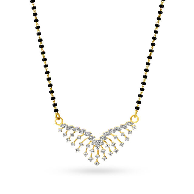 Beguiling Cascading Diamond Mangalsutra,,hi-res image number null
