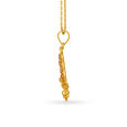 Circular Goddess Laxmi Gold Pendant,,hi-res image number null
