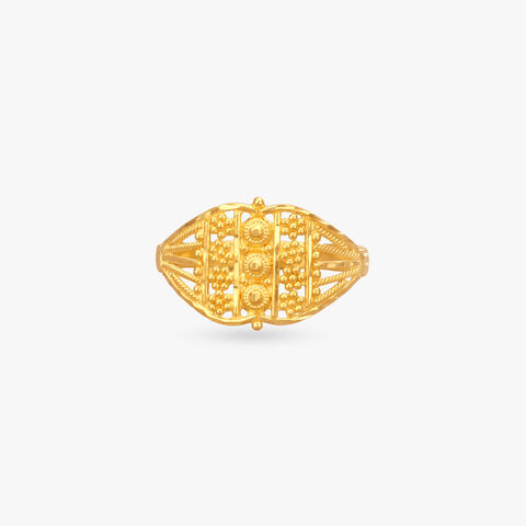 Heritage Mesh Gold Ring
