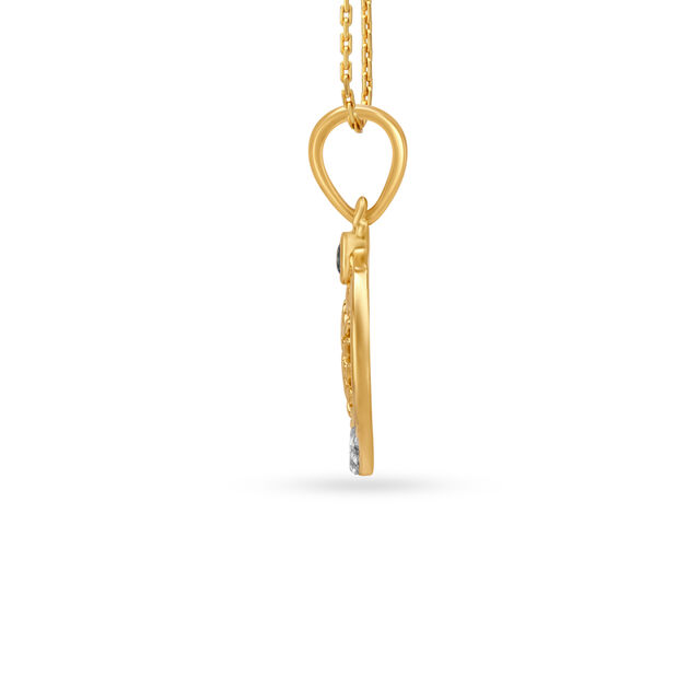 Scorpio Topaz Diamond Pendant,,hi-res image number null
