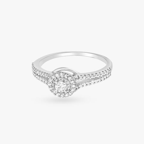 Halo Diamond Finger Ring