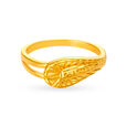 Artistic 22 Karat Yellow Gold Finger Ring,,hi-res image number null