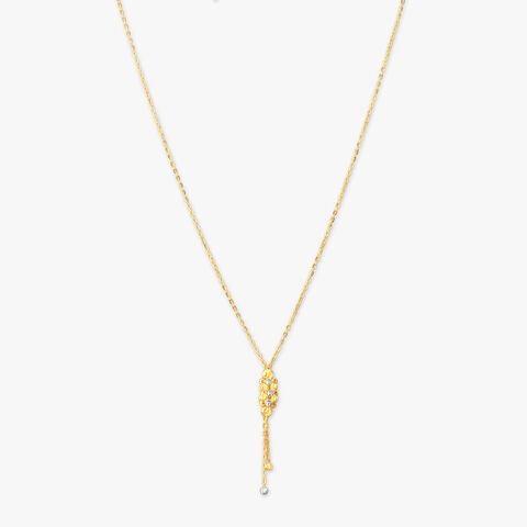 Beaded Drop Gold Chain