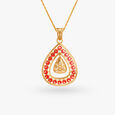 Charming Enamel Pendant and Earrings Set,,hi-res image number null