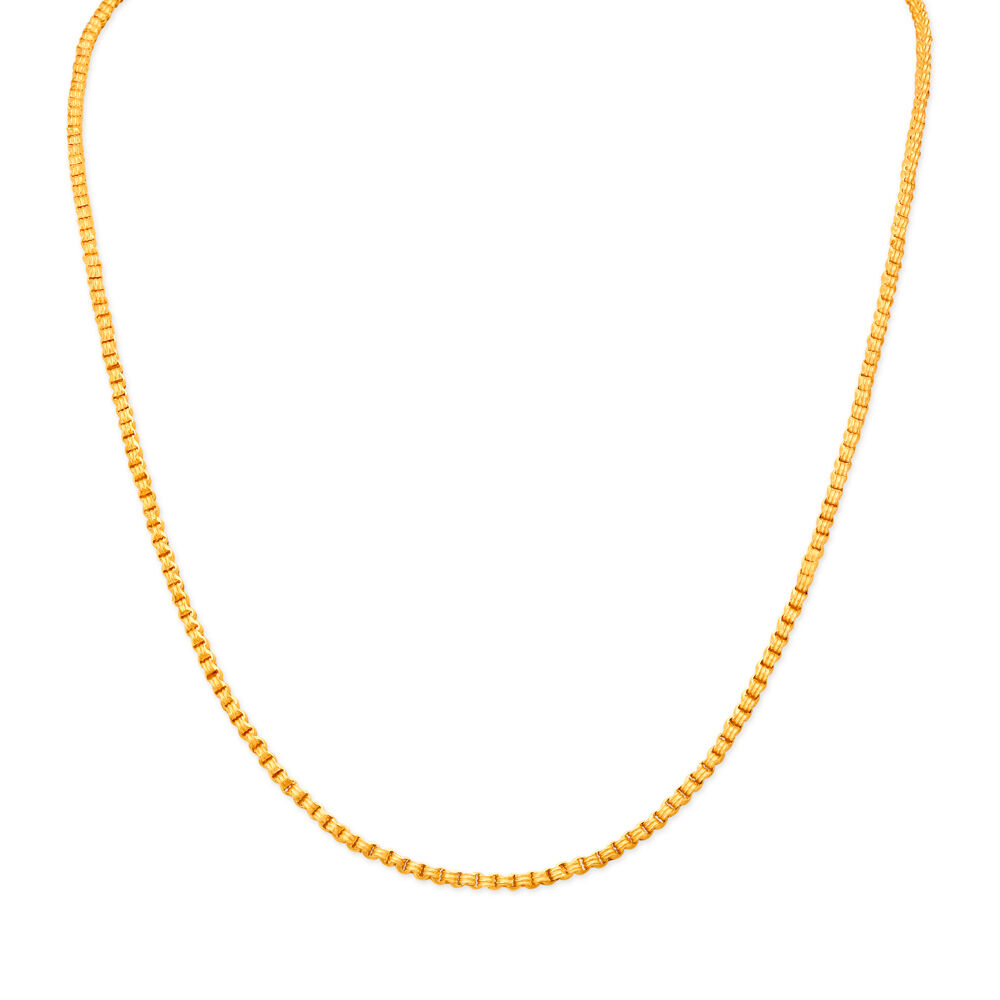 Classic Locks Chain in 22 Karat Yellow Gold
