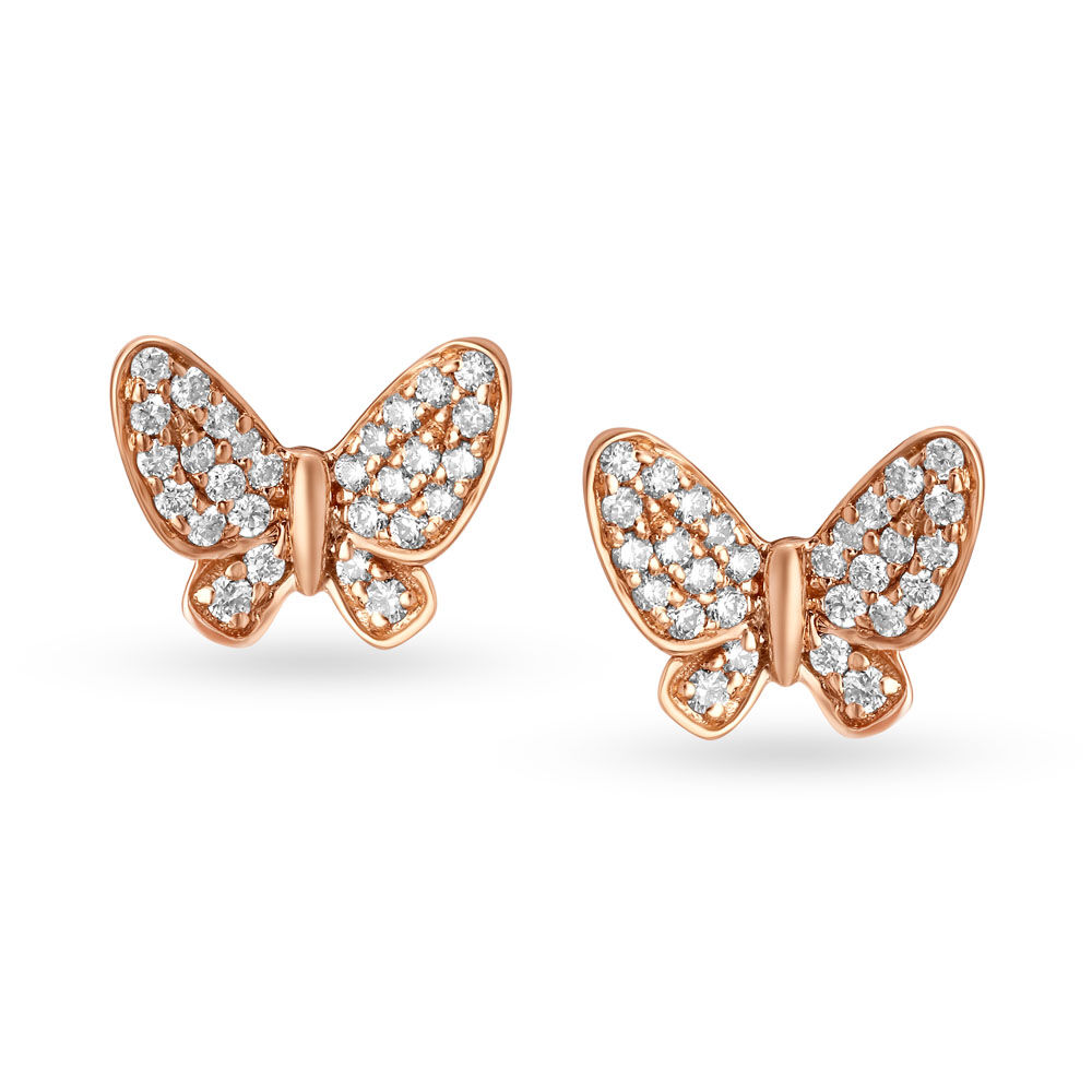 Tanishq butterfly clearance earrings