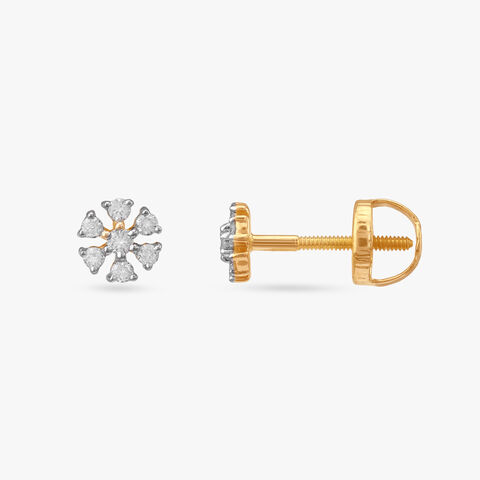 Daisy Glint Diamond Stud Earrings