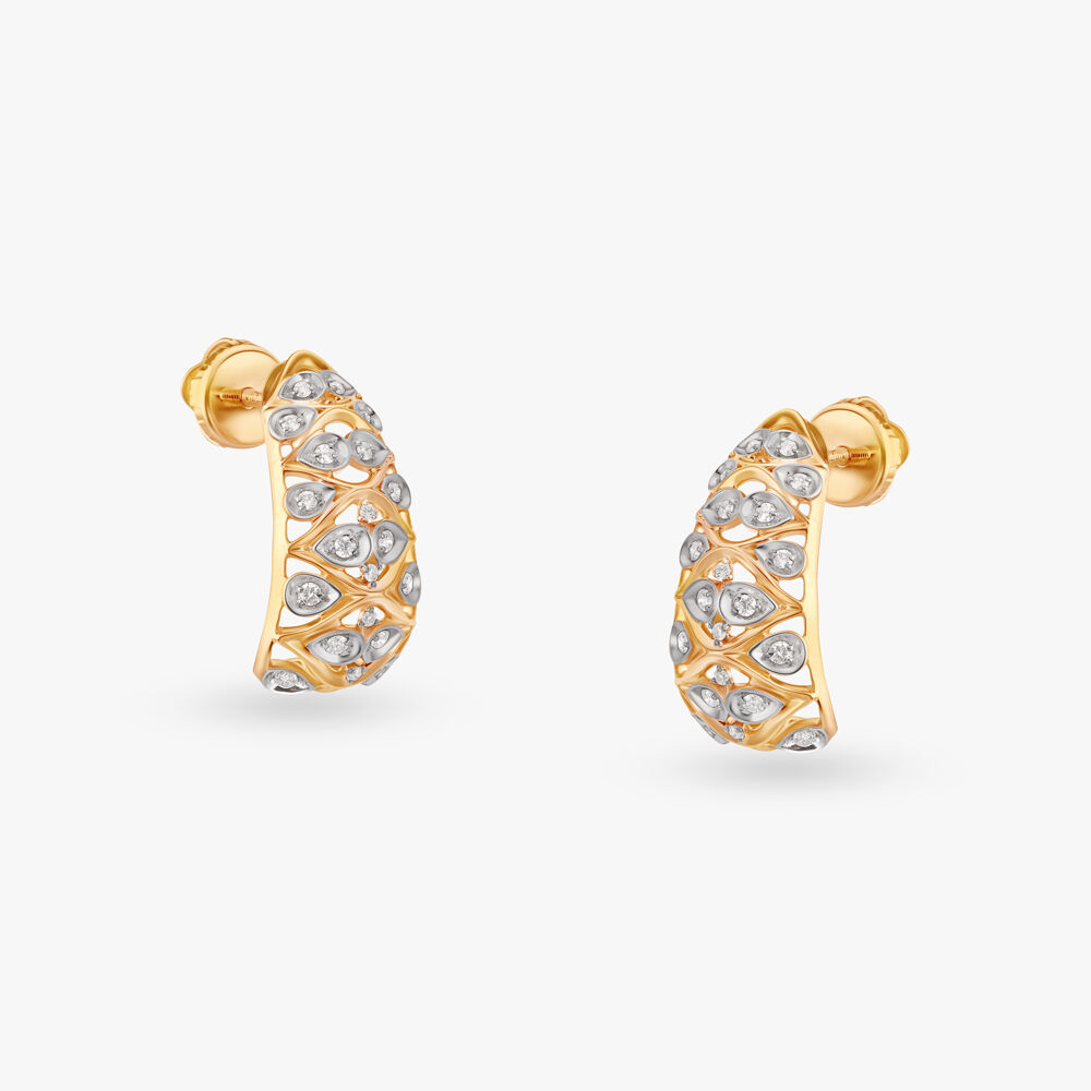Tanishq hoop earrings hot sale