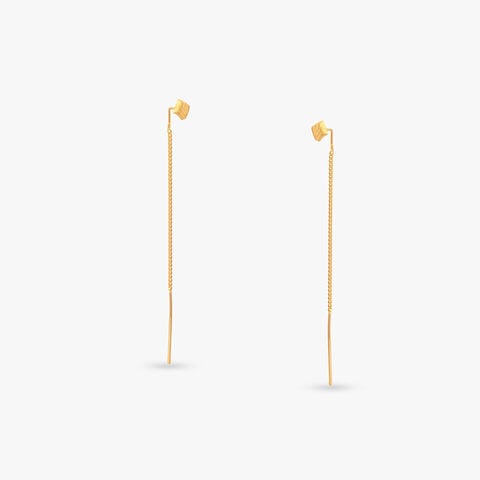 Floral Crest Gold Hoop Earrings