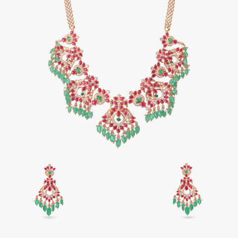 Imperial Bloom Diamond Necklace Set