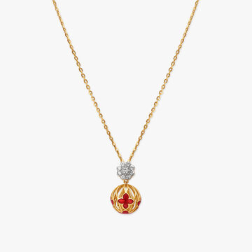 Scarlet Charm Diamond Necklace