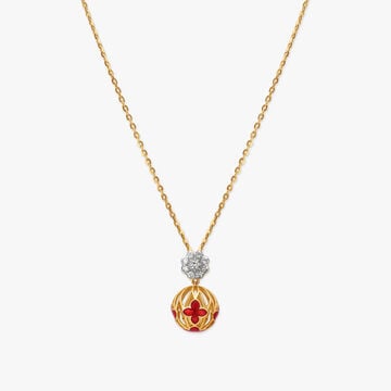 Scarlet Charm Diamond Necklace