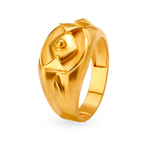 Surreal Gold Finger Ring for Men