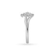 Charming Floral White Platinum Finger Ring,,hi-res image number null