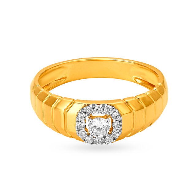 Dazzling Minimal Diamond Ring for Men,,hi-res image number null