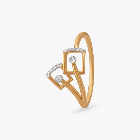 Floral Frame Diamond Ring