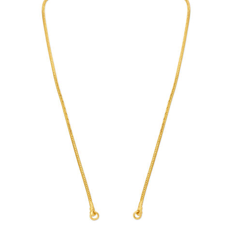 Simple Yellow Gold Zigzag Chain