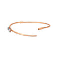 Dainty Florals Rose Gold and Diamond Bangle,,hi-res image number null