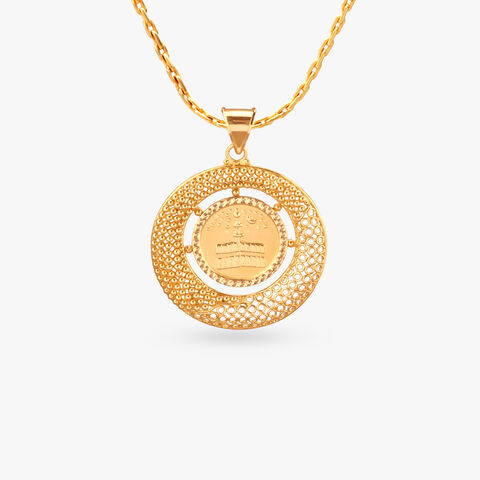Divine Circle Gold Pendant
