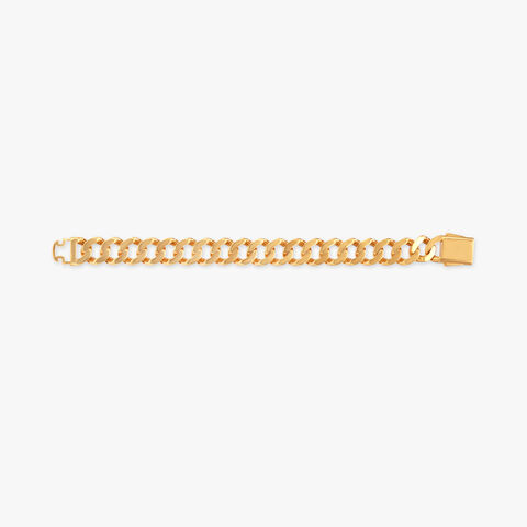 Interlocking Gold Bracelet for Men