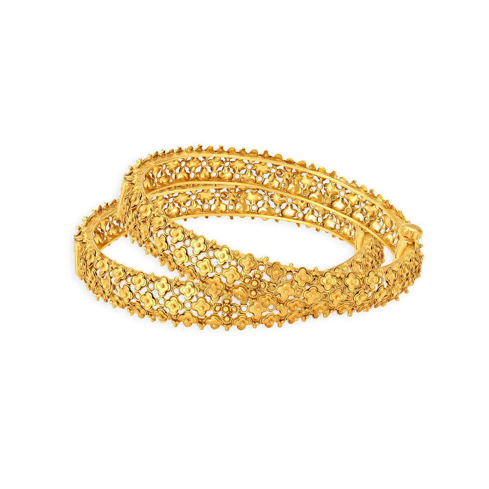 Floral design bangles sale