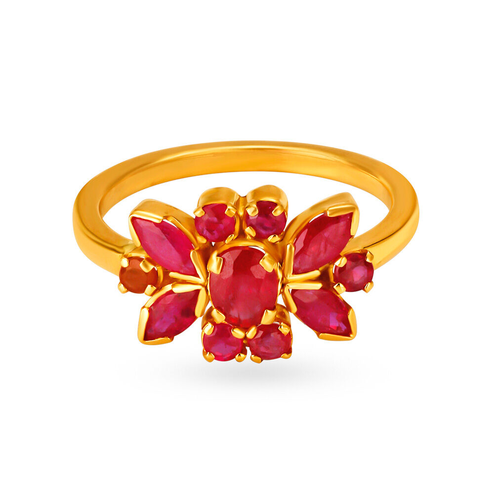 Ruby finger online rings tanishq