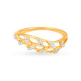Leaf Pattern Contemporary Diamond Finger Ring,,hi-res image number null