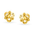 Enchanting 22 Karat Yellow Gold Jhumka Earrings,,hi-res image number null