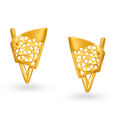 Contemporary Gold Pendant Earrings Set,,hi-res image number null