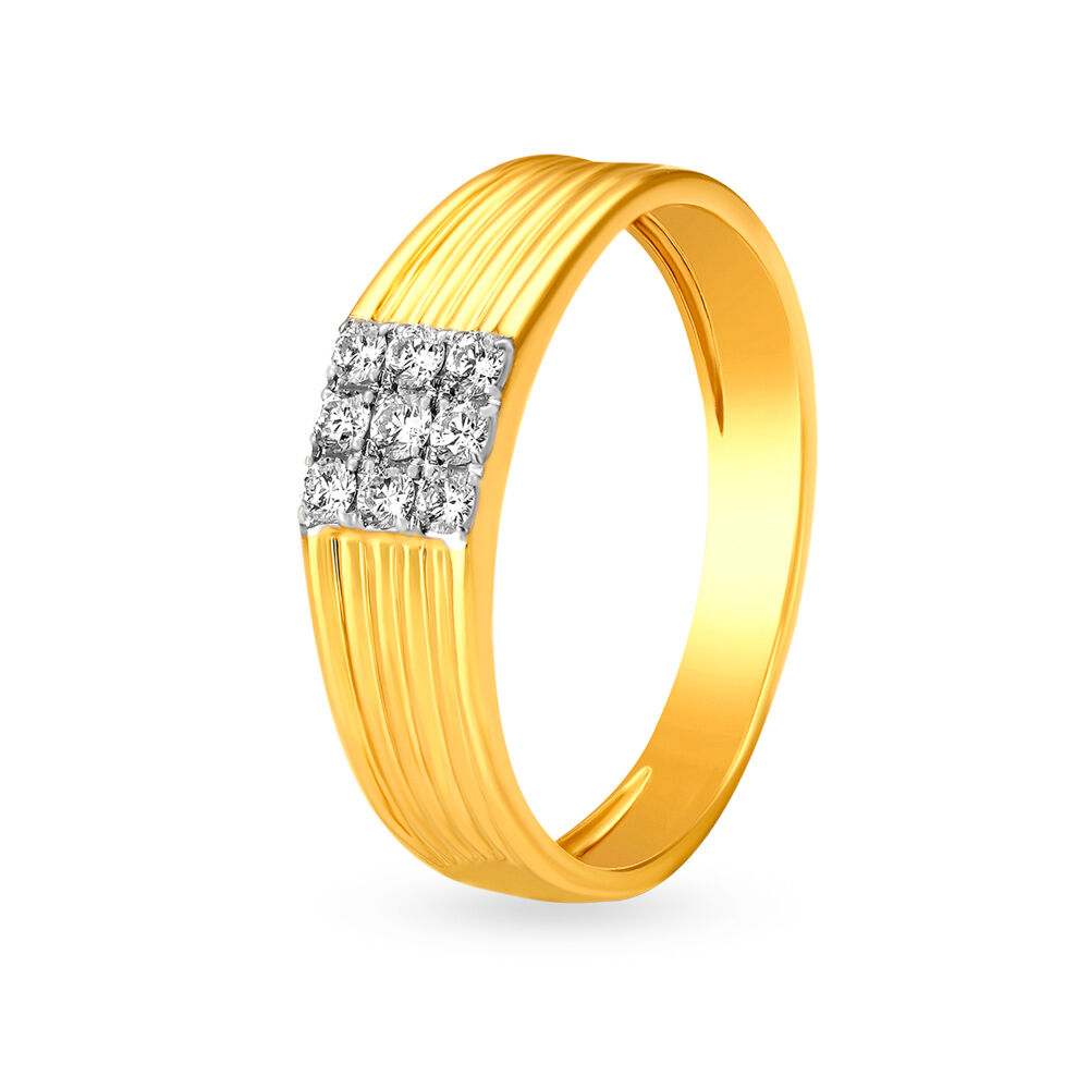 18 carat gold ring tanishq cheap