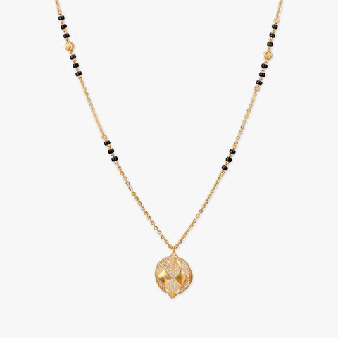 Geometric Filigree Gold Mangalsutra