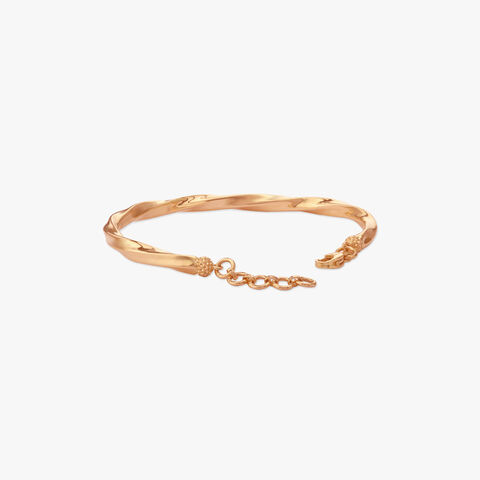Timeless Spiral Gold Bangle