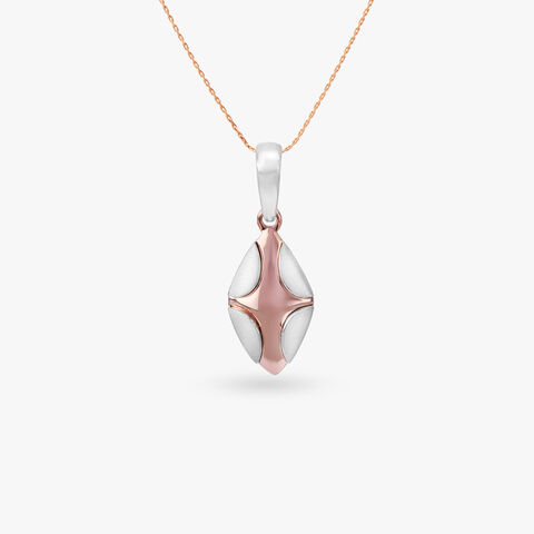 Geometric Power Gold Pendant for Men