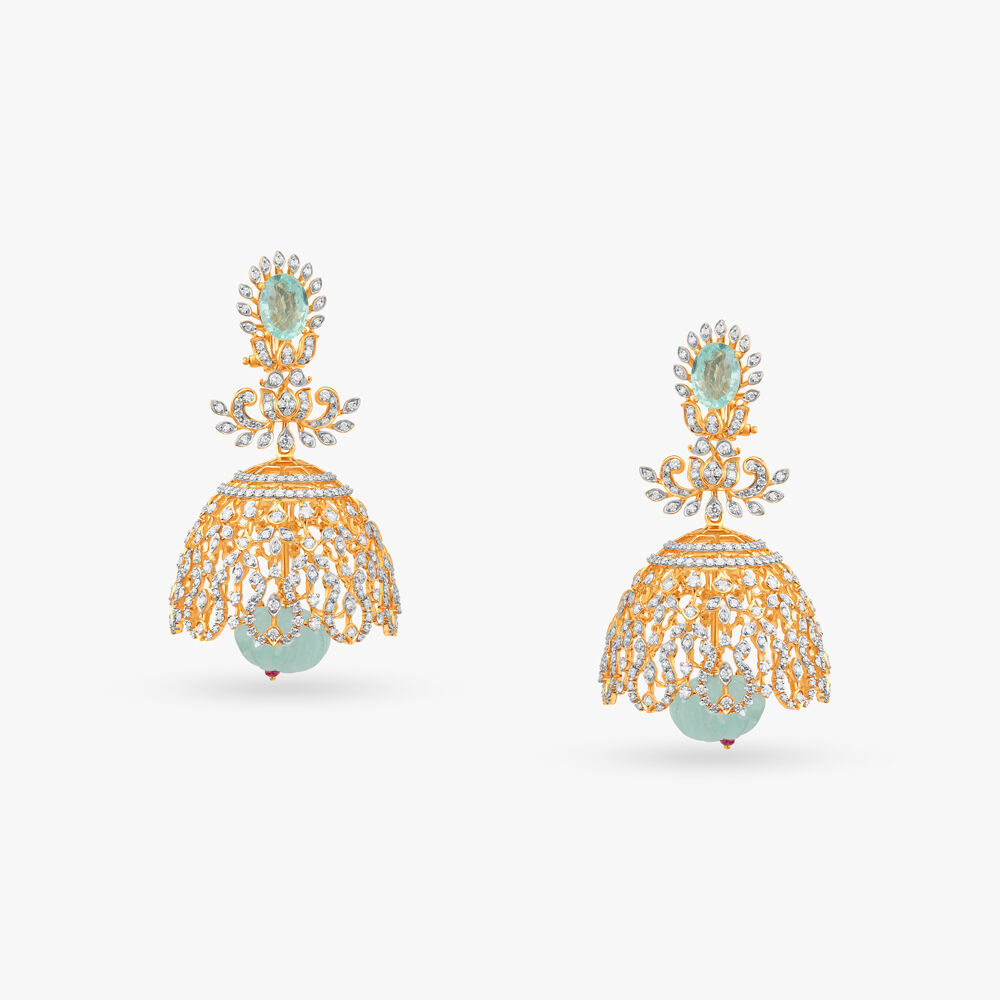 Ethnic Radiance Diamond Jhumka