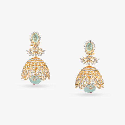Ethnic Radiance Diamond Jhumka