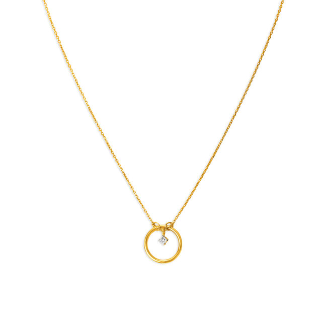 Doris Diamond Pendant set in 18 Karat Yellow Gold,,hi-res image number null