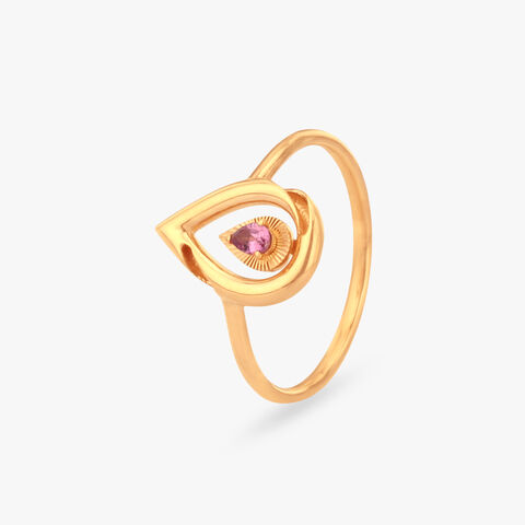 Blush Dew Gold Ring