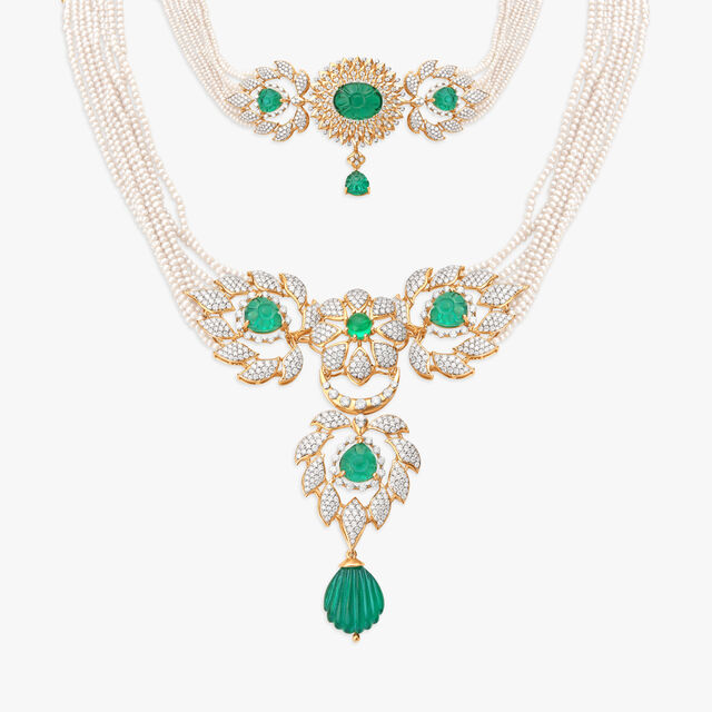 Gleaming Radiant Diamond Necklace,,hi-res image number null