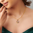 Bright Sun Gold and Diamond Pendant,,hi-res image number null