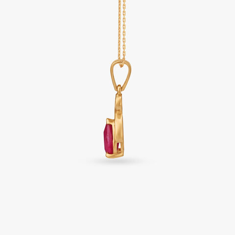 Infinity Blush Gold Pendant